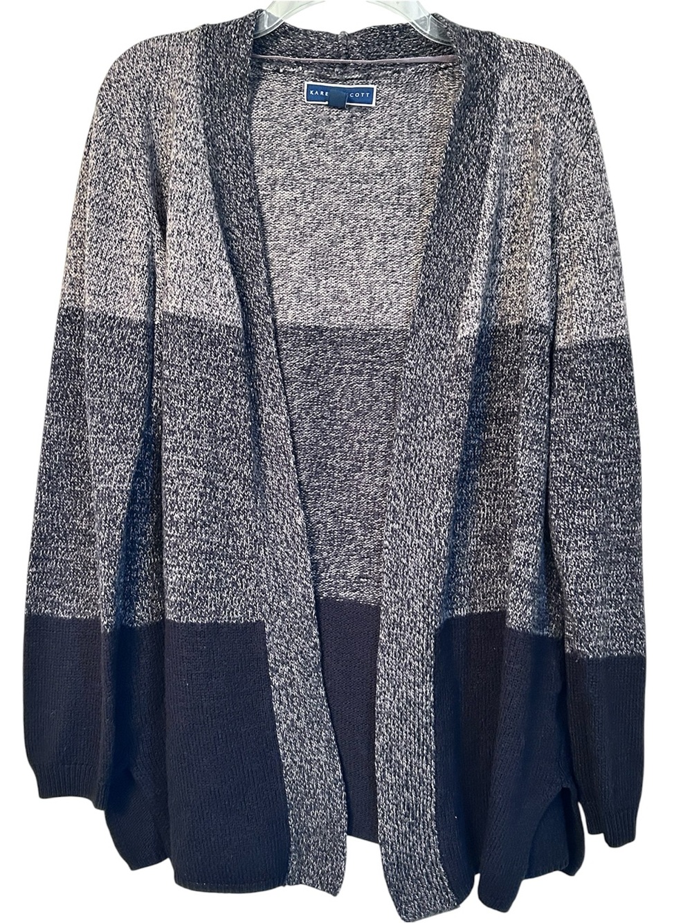 Karen Scott open front cardigan, size XL